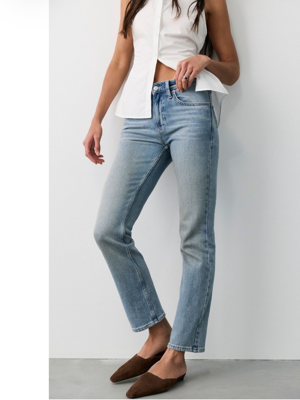 NWT We the Free People Nash mid-Rise Straight Jeans